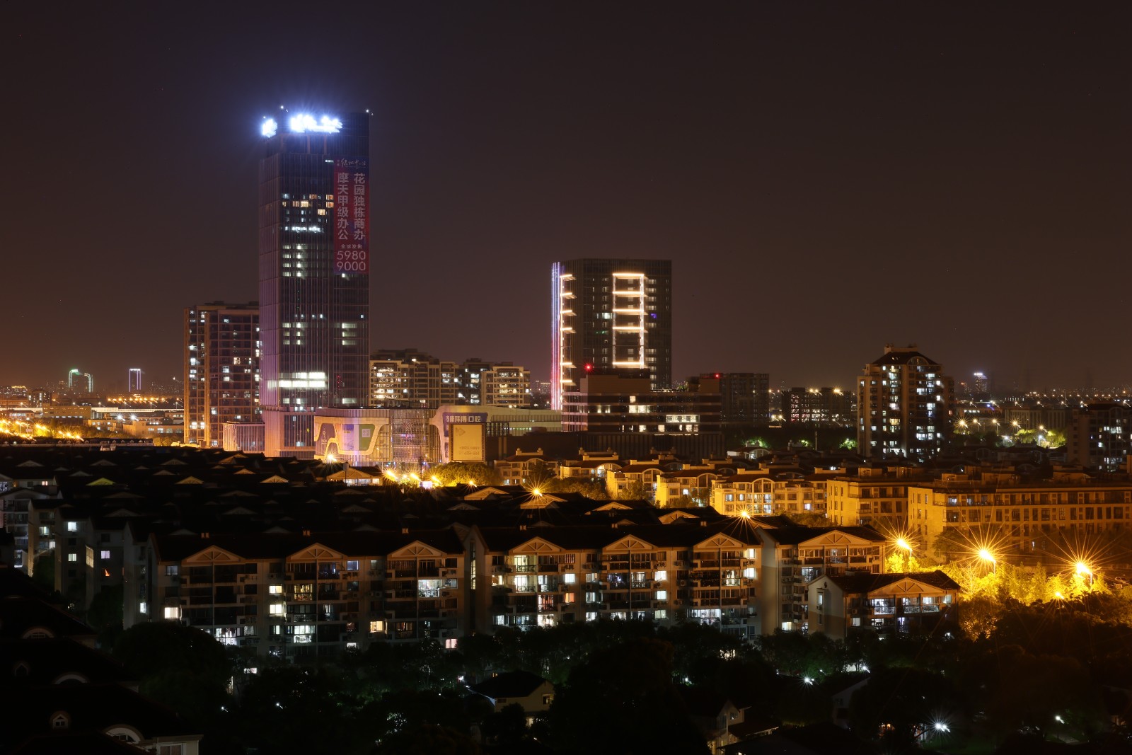 223朱辰昱 《夜幕下的青浦》.jpg