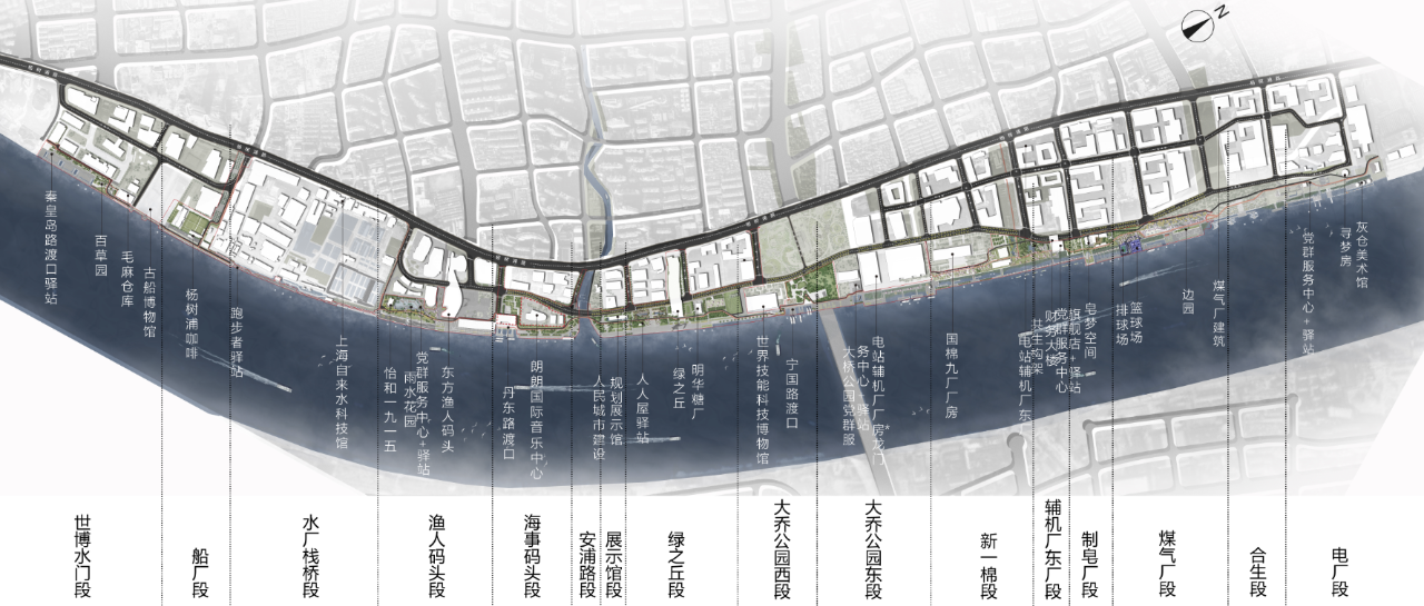 白天夜里都很美!杨浦滨江公园城市示范区公共空间焕新—市民修身行动—文明上海